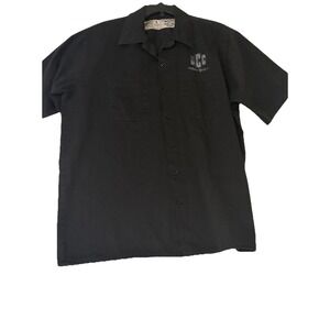 Vintage Men's XL Black Short Sleeve Orange County Choppers Button Shirt